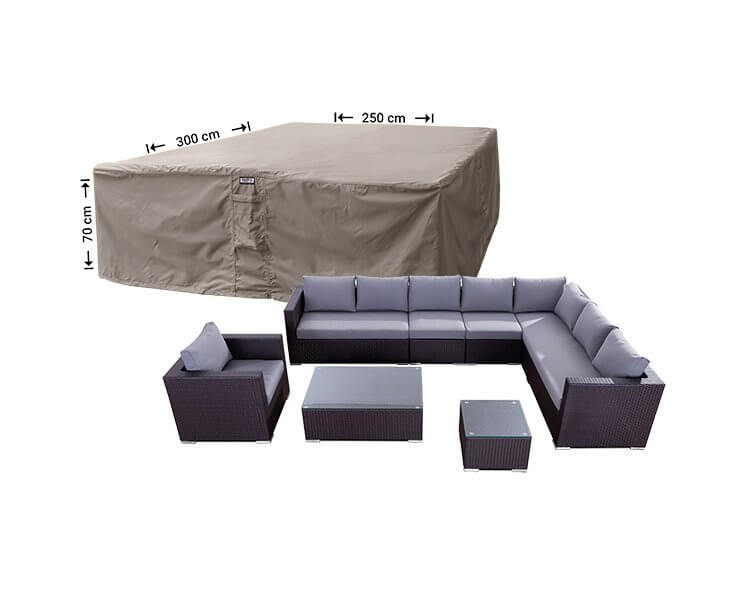 Afdekhoes loungeset 300 x 250 H: 70 cm