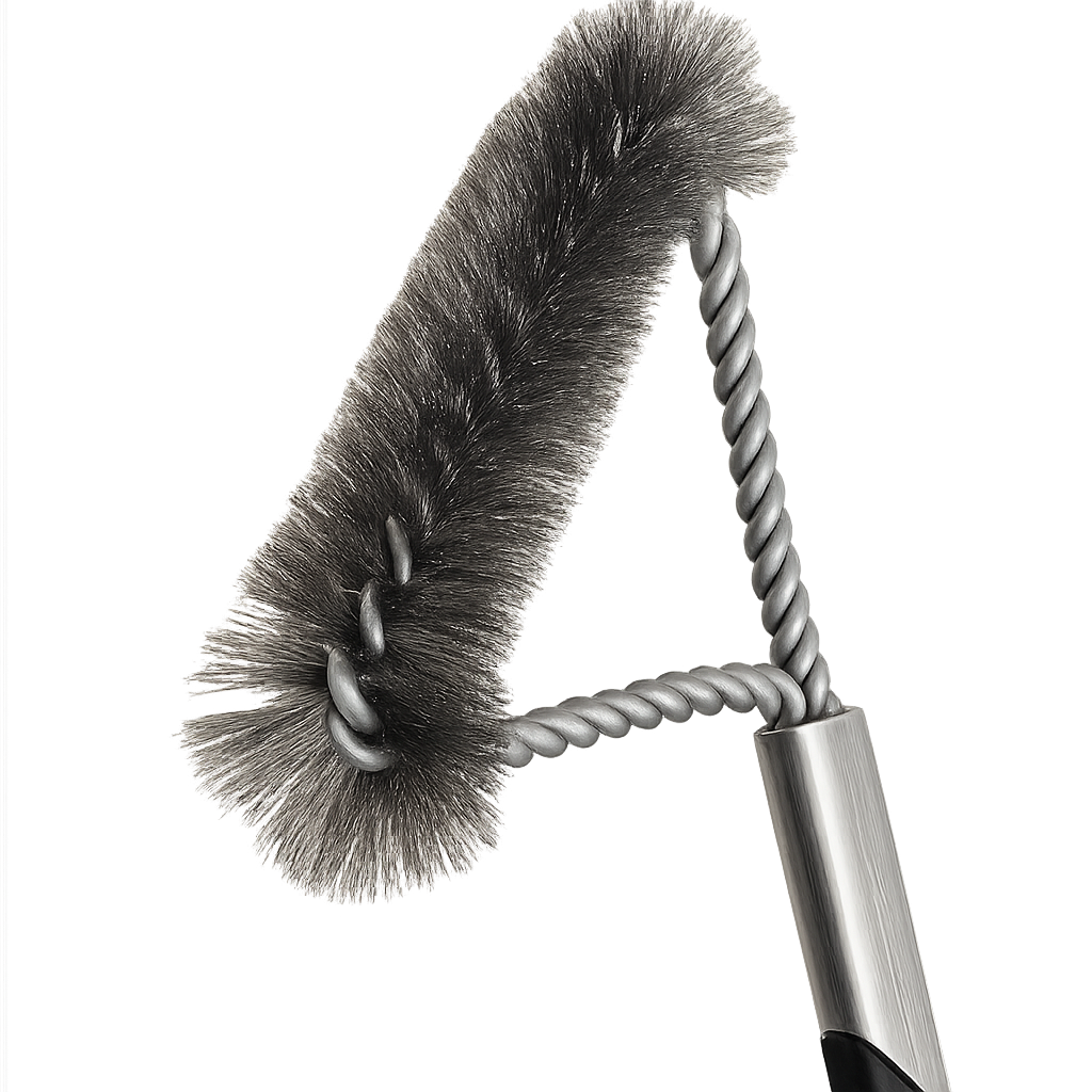 BBQ Cleaning Brush – Stainless Steel Grill Brush with Strong Handle