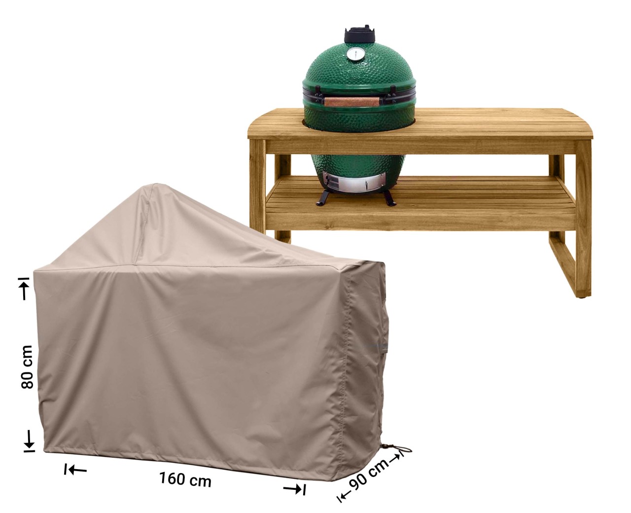 Raffles Covers Big Green Egg / Kamado BBQ table cover
