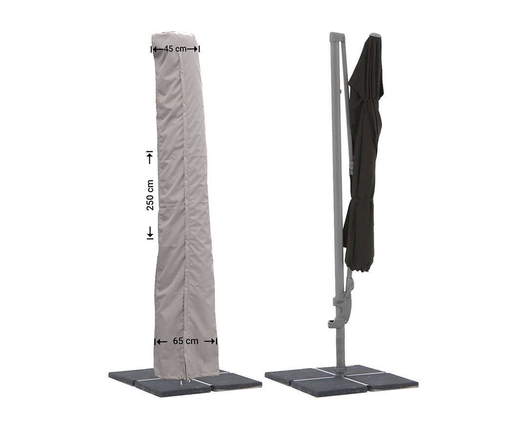 Raffles Covers cantilever parasol cover straight