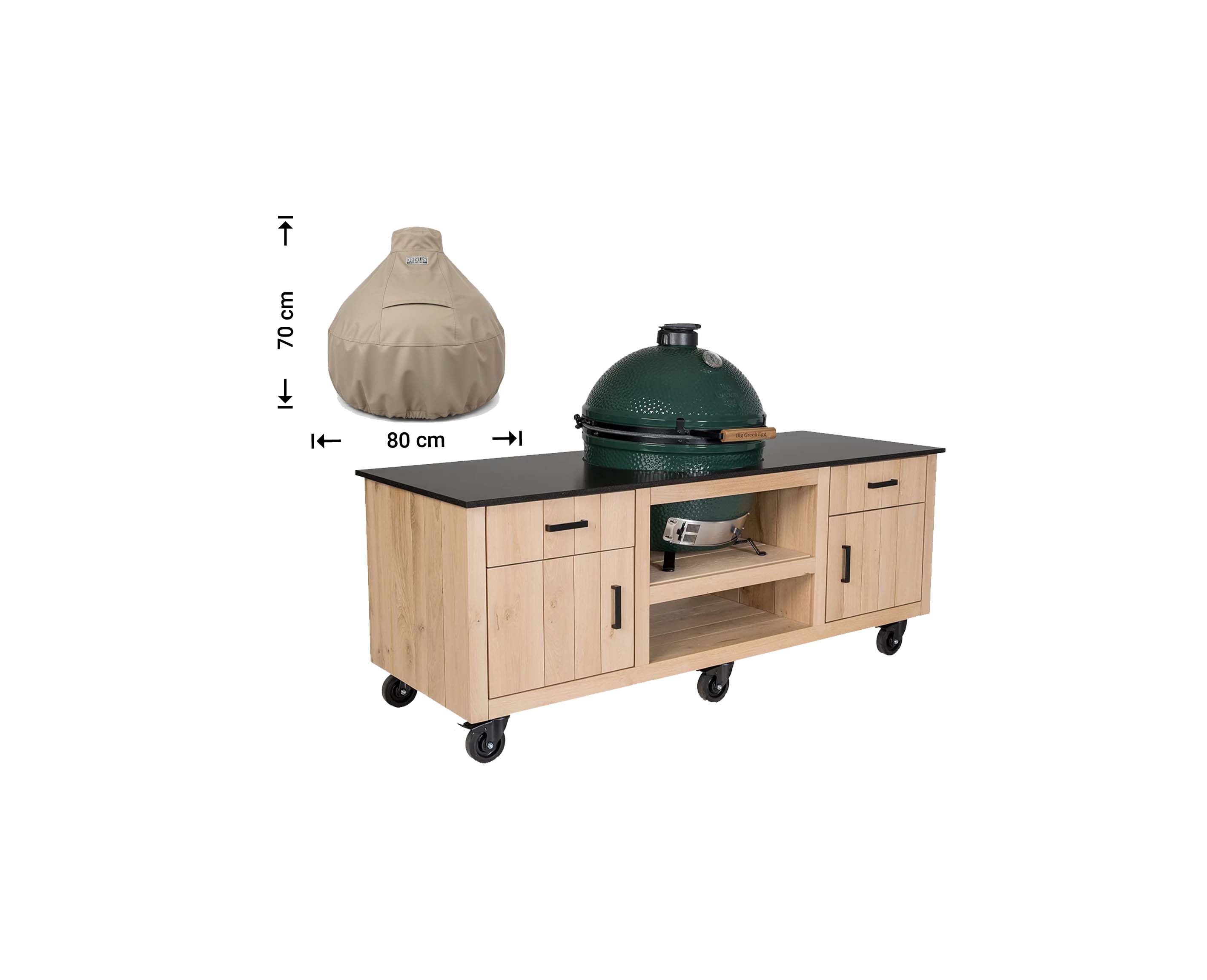 Raffles Covers round Kamado Cover for Big Green Egg & Ceramic Grills