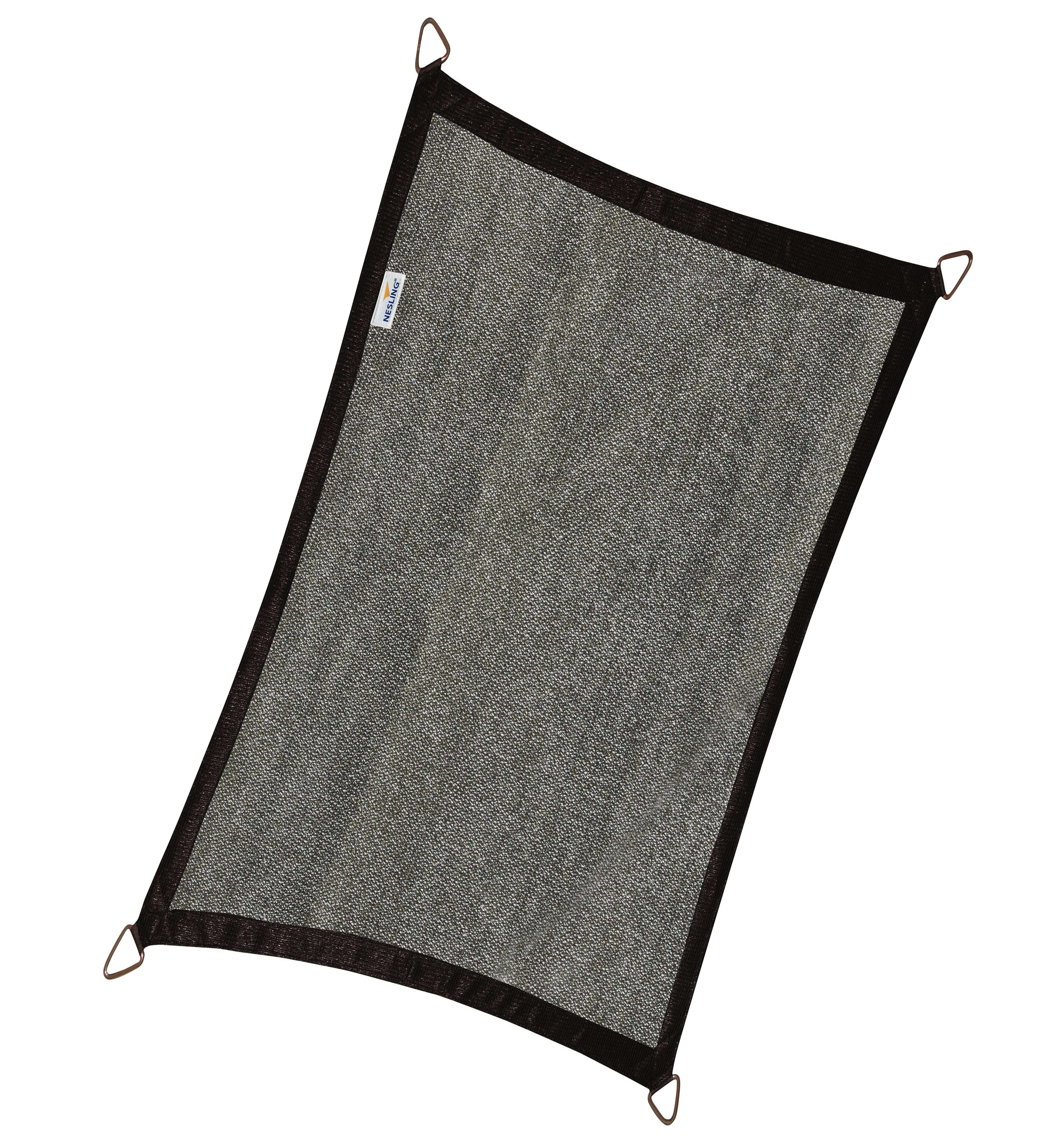 Rechthoekig 4 x 3  schaduwdoek Coolfit  - zwart