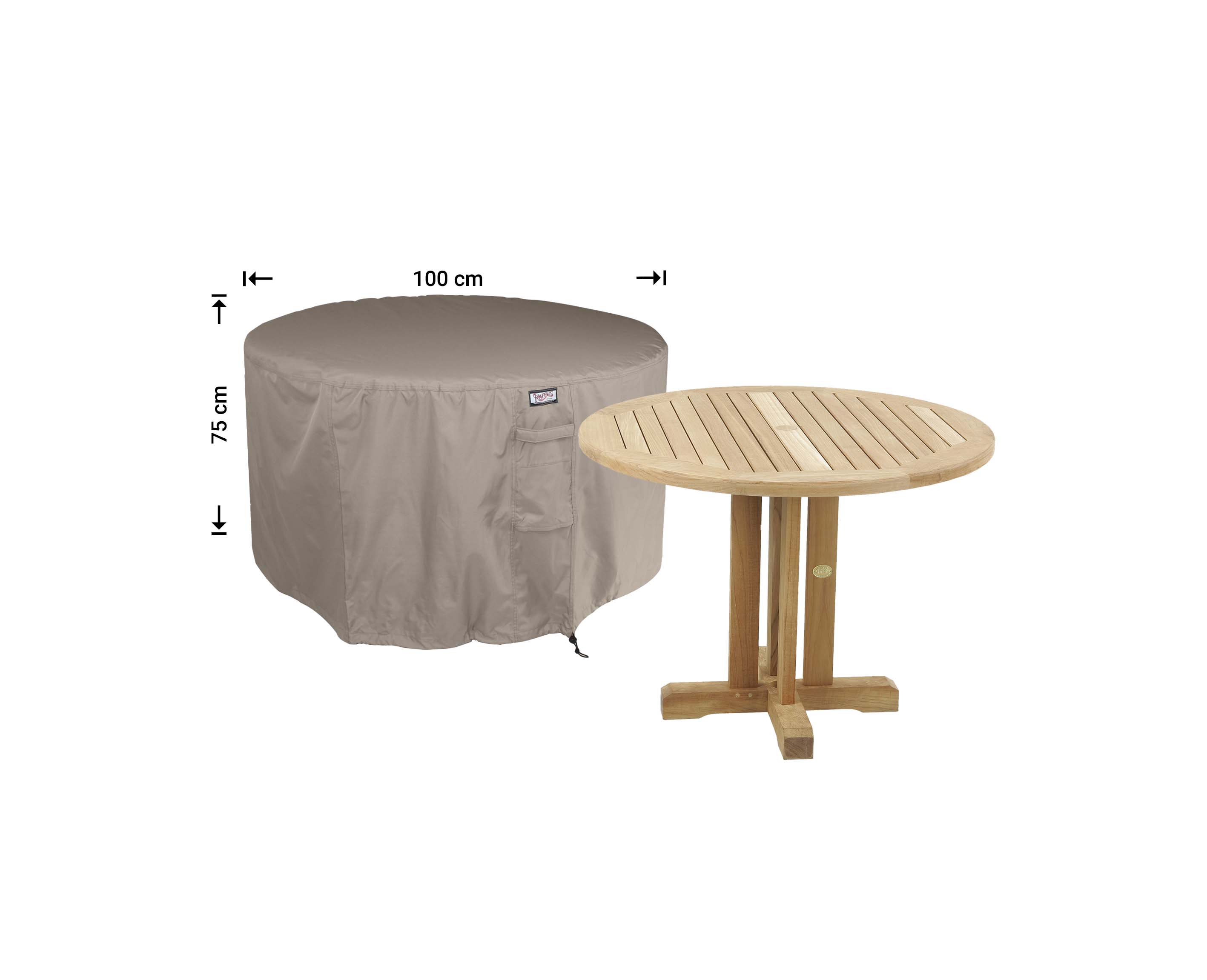 Cover for round furniture set Ø 100 cm & H: 75 cm
